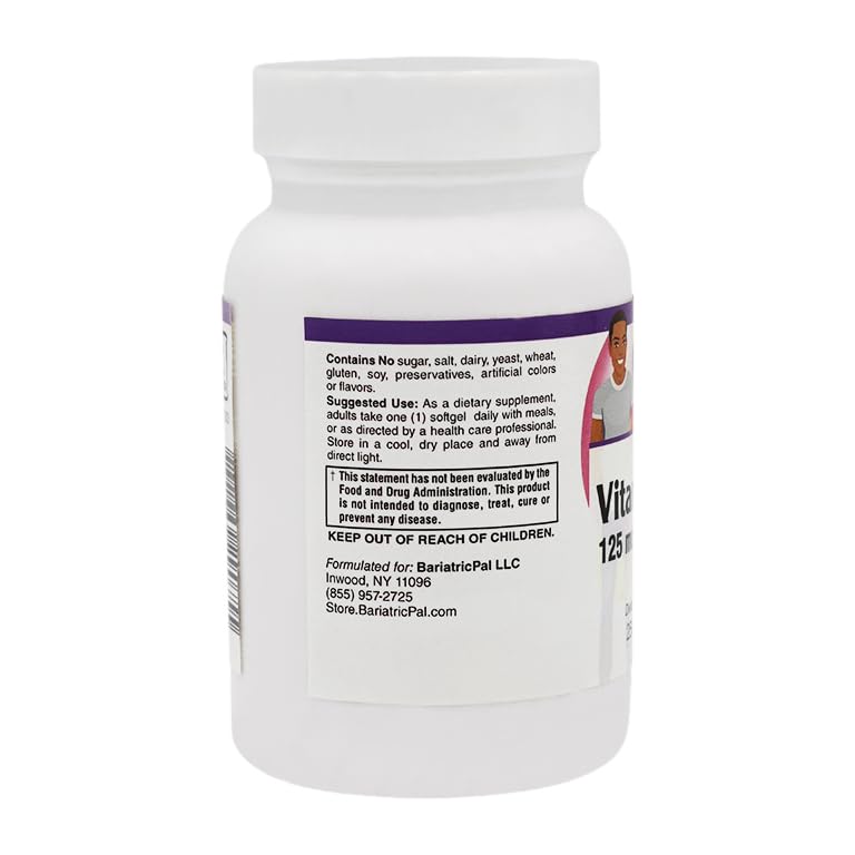 Cápsulas BariatricPal vitamina d3 fácil de tragar para salud ósea e inmunidad