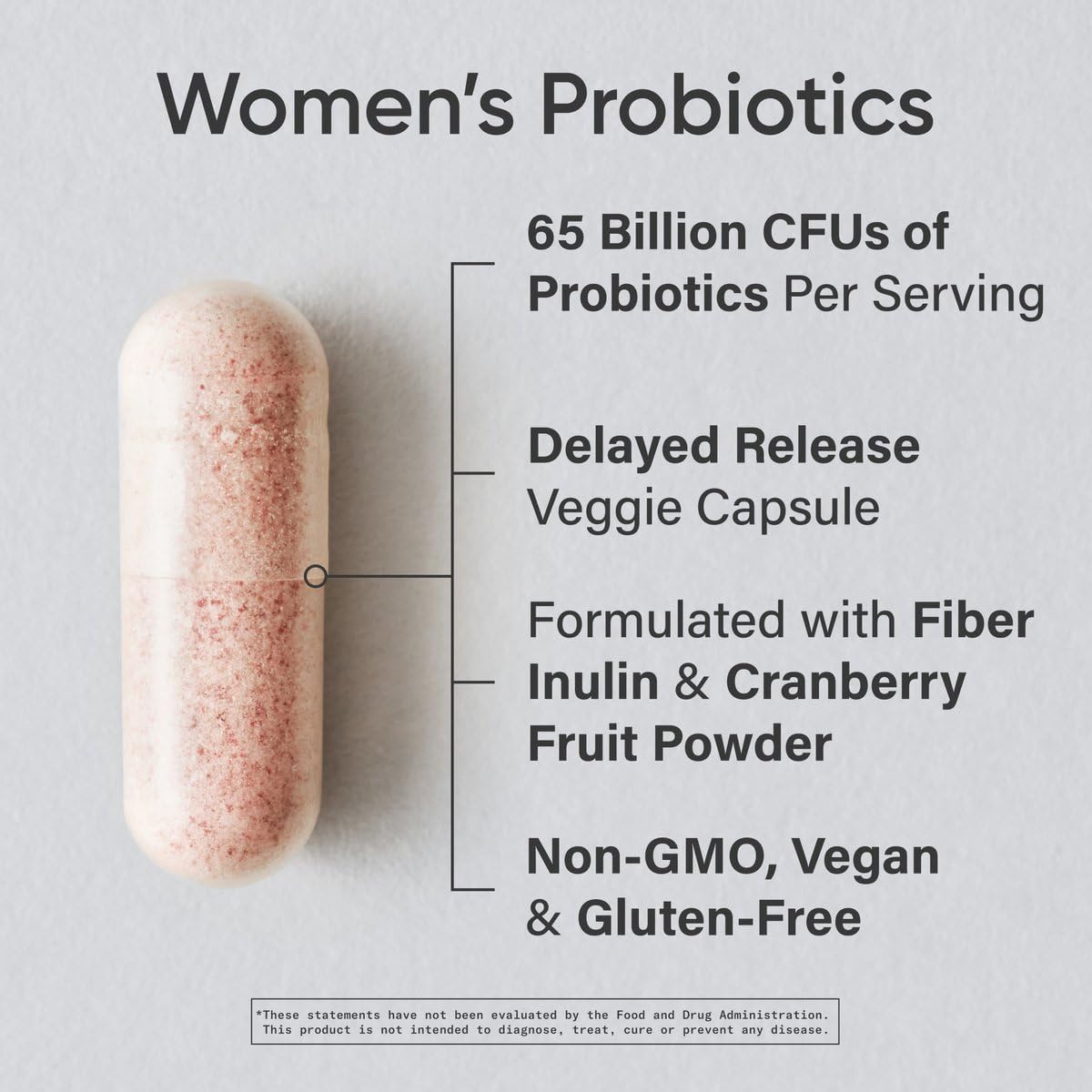 Cápsulas de biotina y probióticos diarios