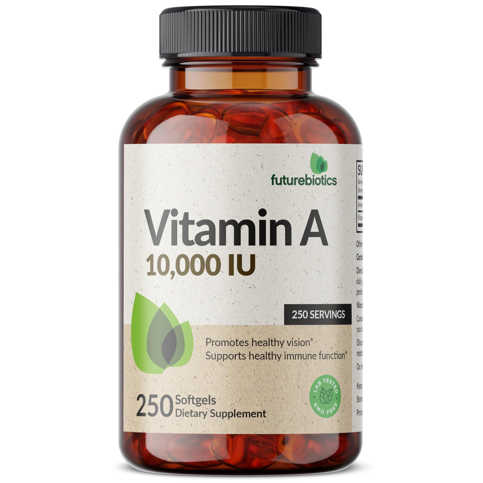 Cápsulas blandas Futurebiotics vitamina A para visión saludable