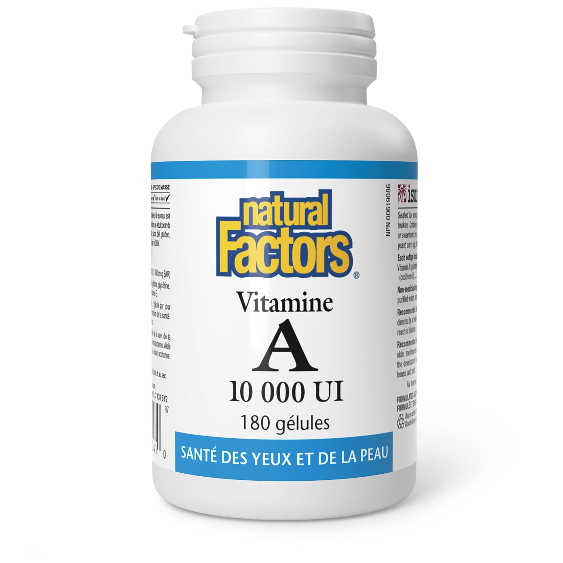 Cápsulas blandas Natural Factors vitamina A salud visual