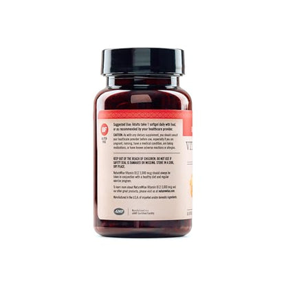 Cápsulas blandas NatureWise vitamina B12 energía y mente