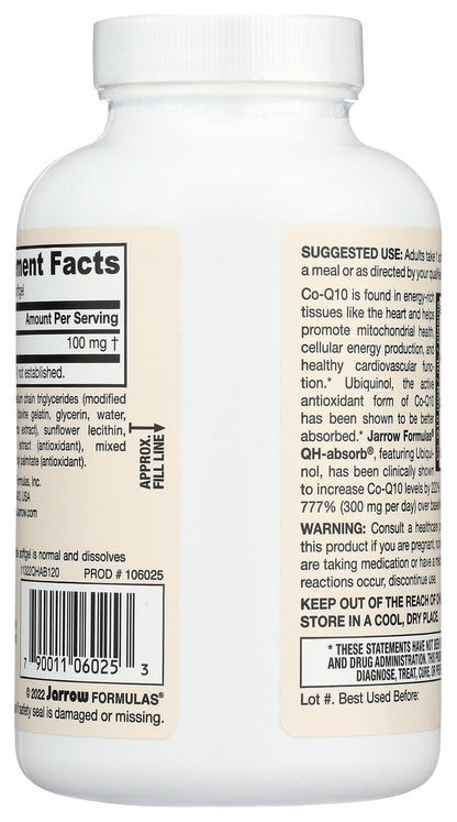 Cápsulas blandas QH-Absorb CoQ10 y vitamina D3