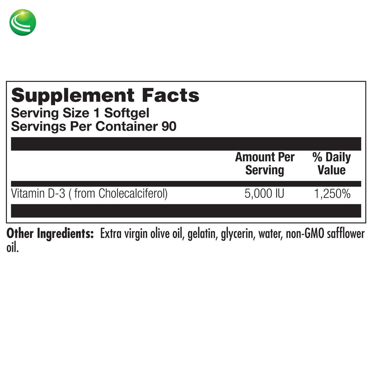Cápsulas blandas suplemento vitamina D3 Nutra BioGenesis