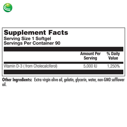 Cápsulas blandas suplemento vitamina D3 Nutra BioGenesis