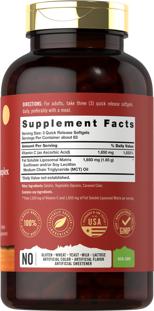 Capsulas blandas Tahoe Nutritionals Vitamina C alta potencia