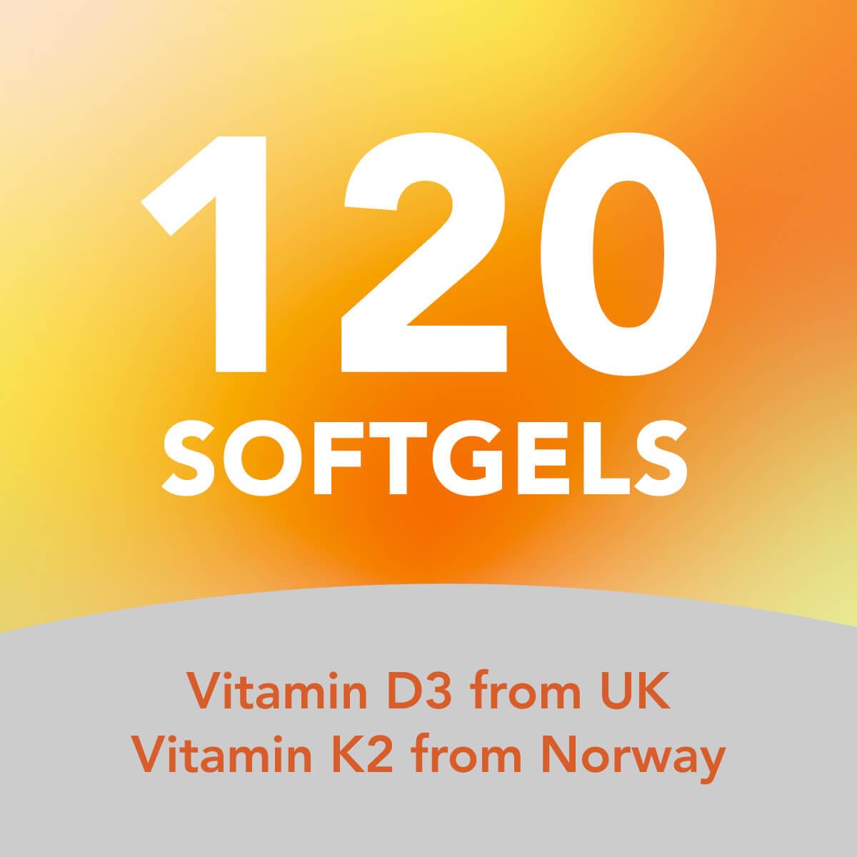 Cápsulas blandas veganas Vitamina D3 K2 AMANDEAN
