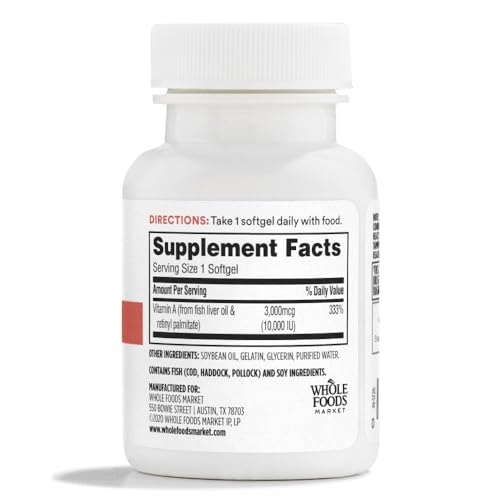 Cápsulas blandas de vitamina A suplemento nutricional