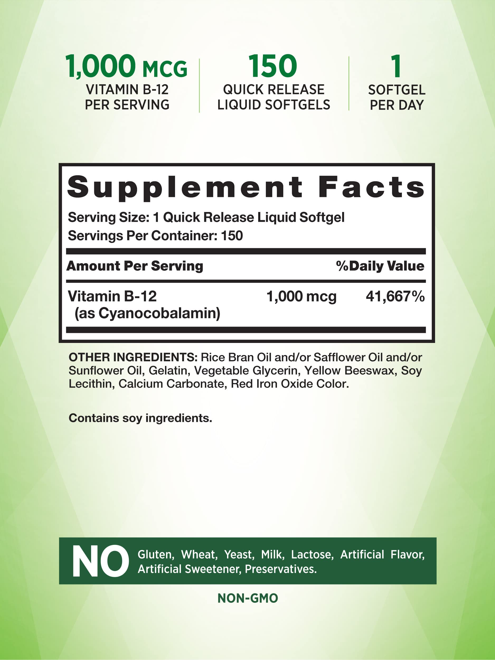 Cápsulas blandas vitamina B12 150 unidades