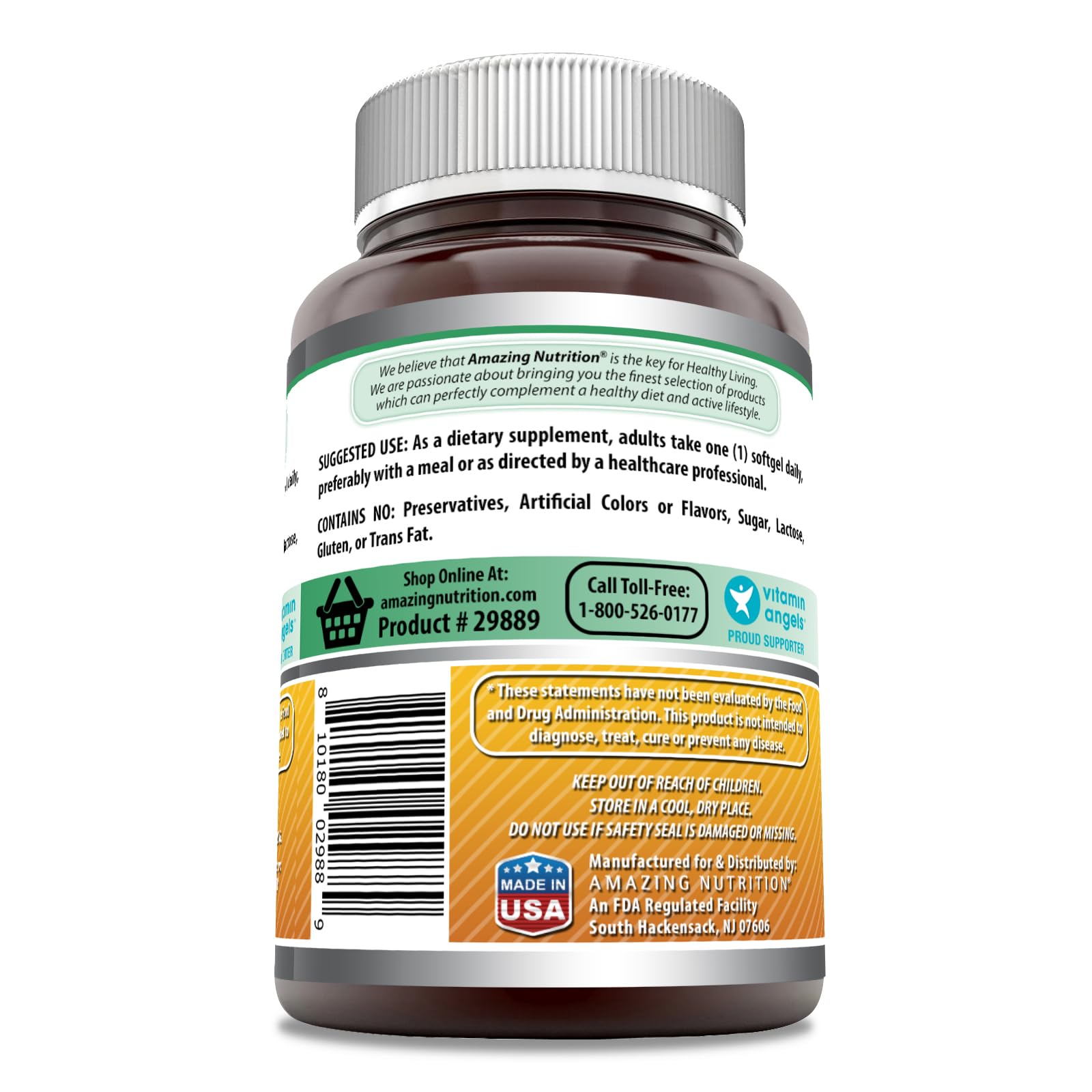 Cápsulas blandas vitamina d3 aceite de coco Amazing Formulas