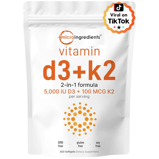 Cápsulas blandas vitamina d3 y k2 con complejo triple magnesio