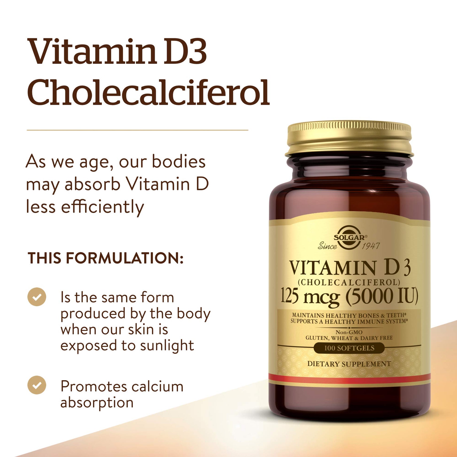 Cápsulas blandas vitamina d3 solgar 5000 ui