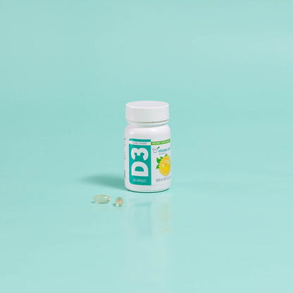 Cápsulas blandas vitamina d3 vegan life nutrition