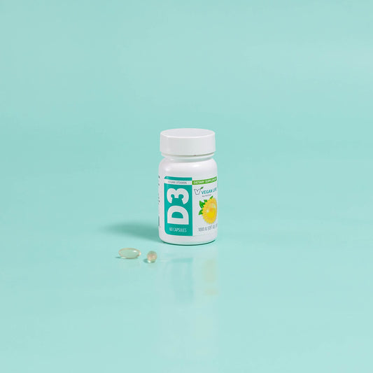 Cápsulas blandas vitamina d3 vegan life nutrition