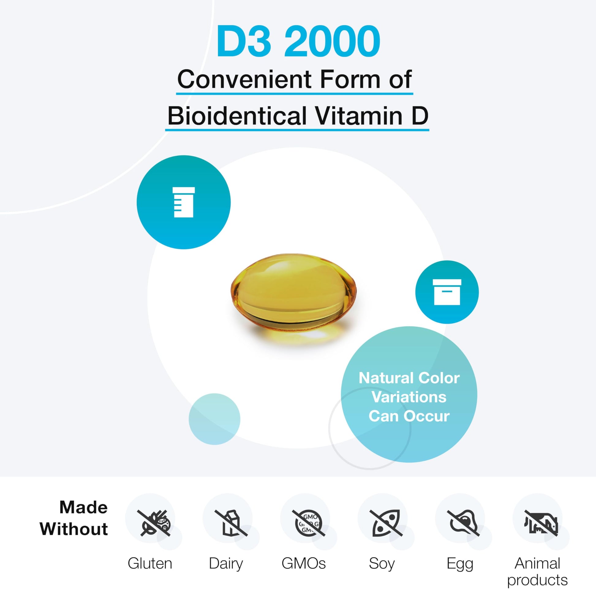 Cápsulas blandas vitamina D3 XYMOGEN para salud ósea