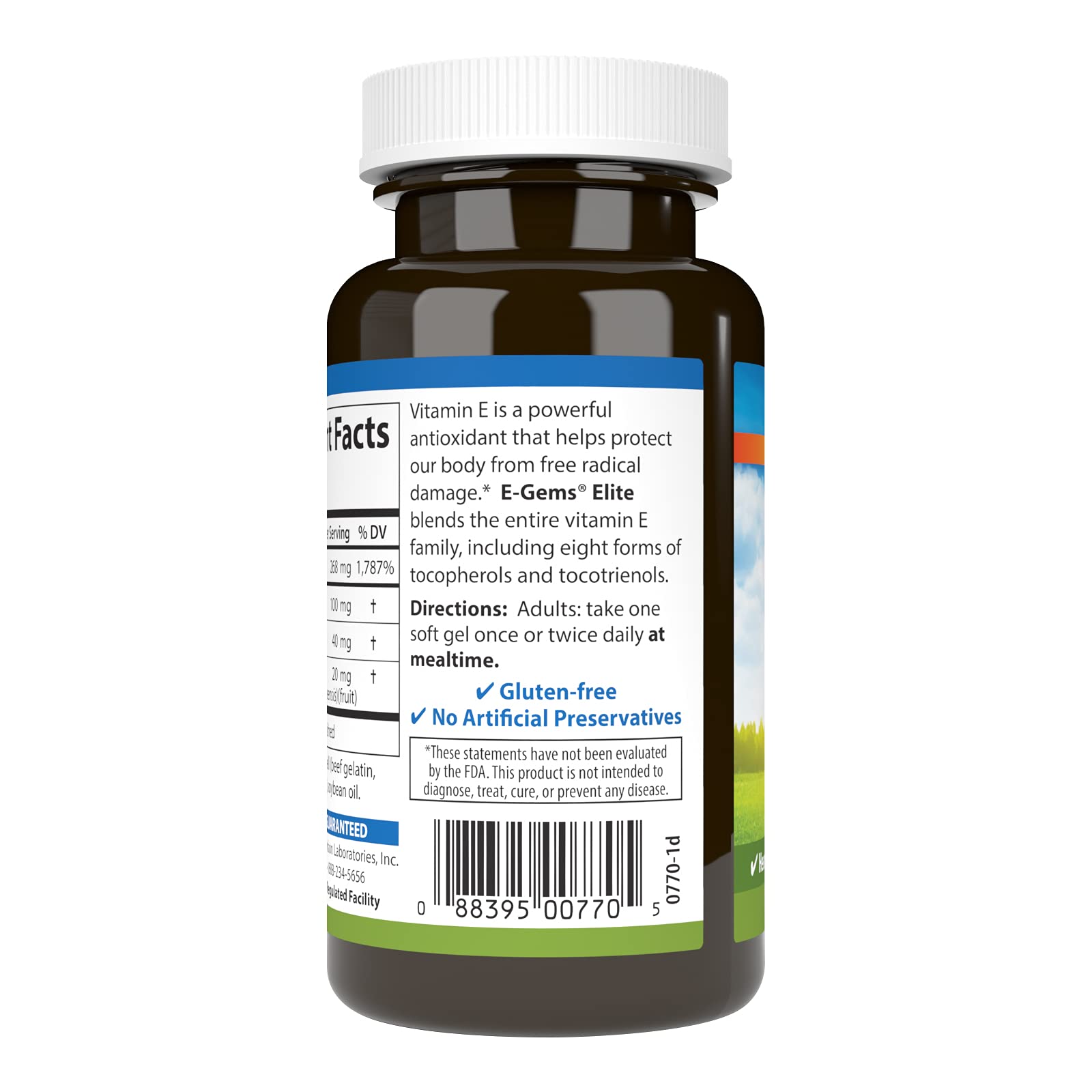 Cápsulas blandas vitamina E Carlson E-Gems Elite