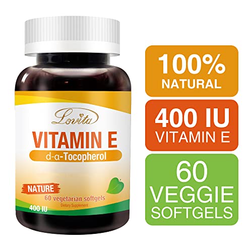 Cápsulas blandas vitamina e Lovita 400 UI para salud