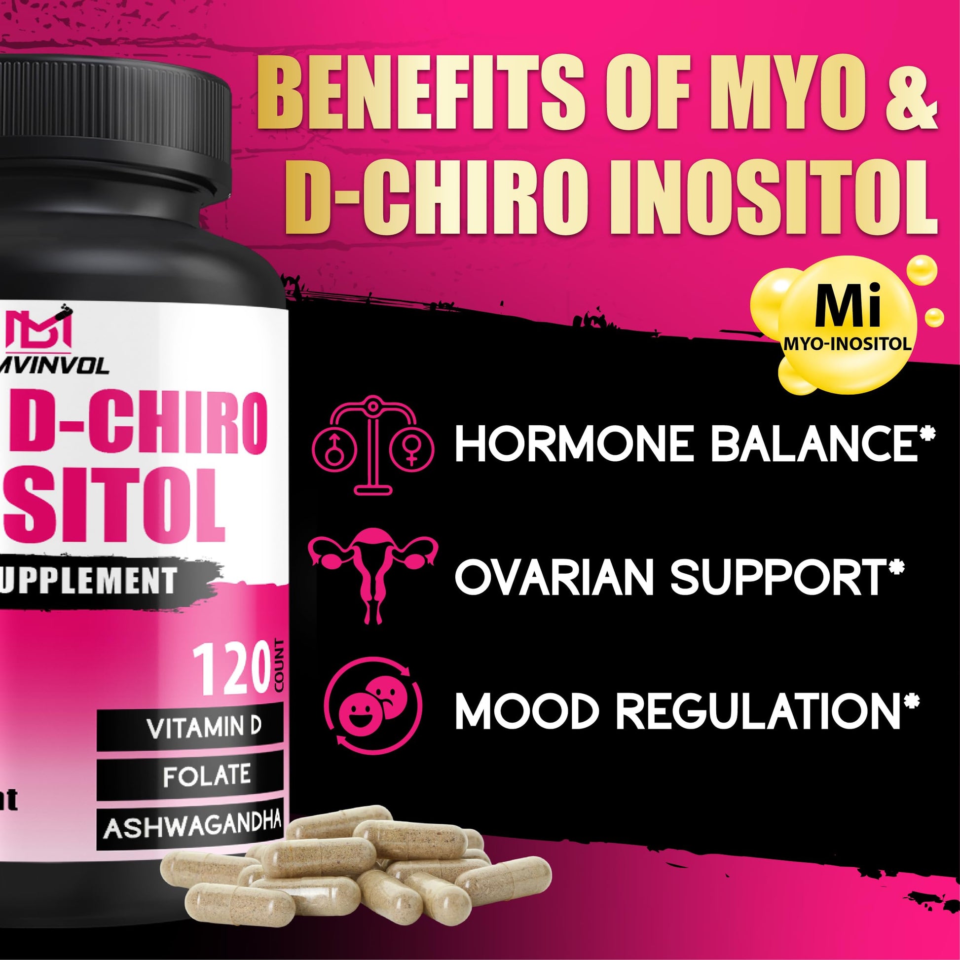 Cápsulas BMVINVOL para salud hormonal femenina