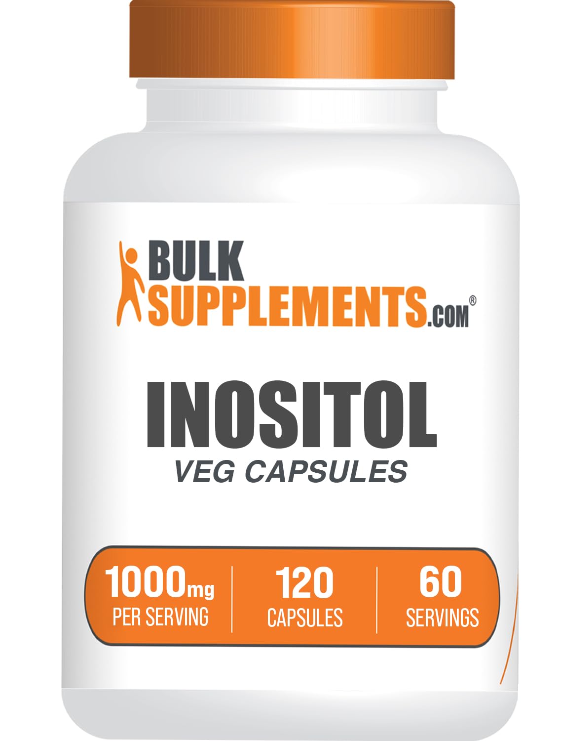 Cápsulas BulkSupplements Inositol 1000mg vitamina B8 bienestar