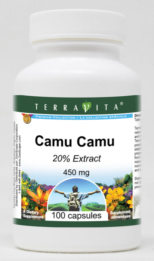Cápsulas de Camu Camu TerraVita calidad premium