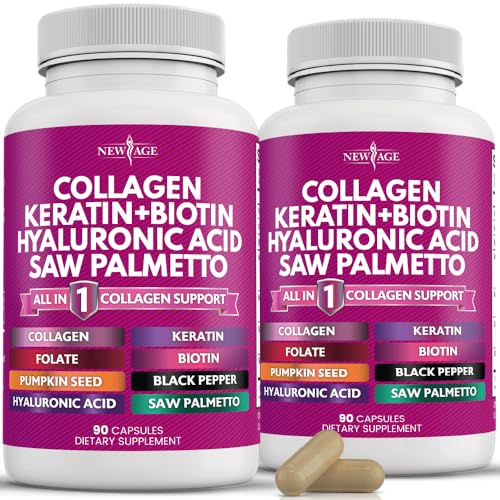Cápsulas colágeno New Age con biotina y vitaminas para belleza