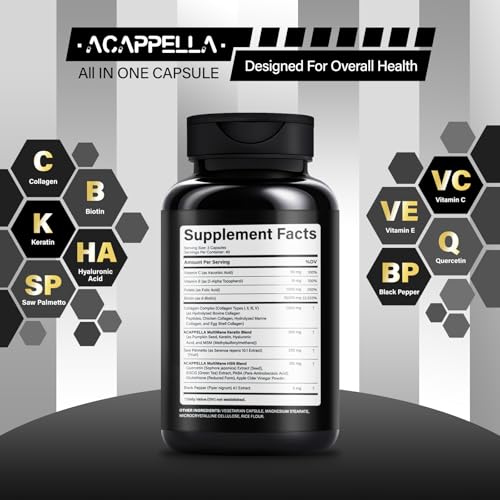 Cápsulas para crecimiento capilar ACAPPELLA 120 unidades
