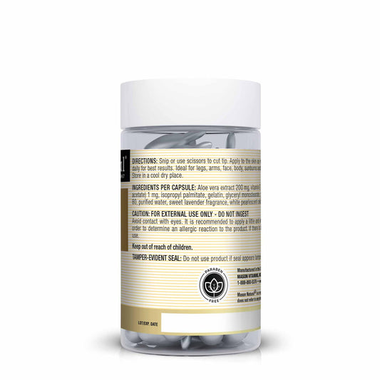 Capsulas para cuidado piel Mason Natural aloe vera vitamina E