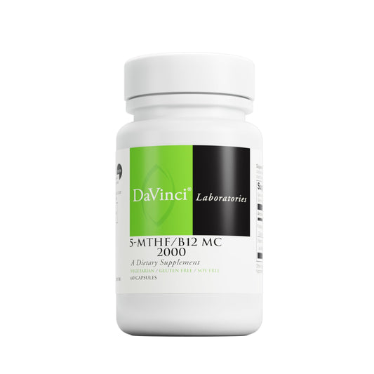 Cápsulas DaVinci Labs vitamina B12 y folato apoyo embarazo