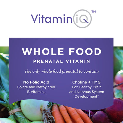 Cápsulas fáciles de tragar vitaminas prenatales VitaminIQ