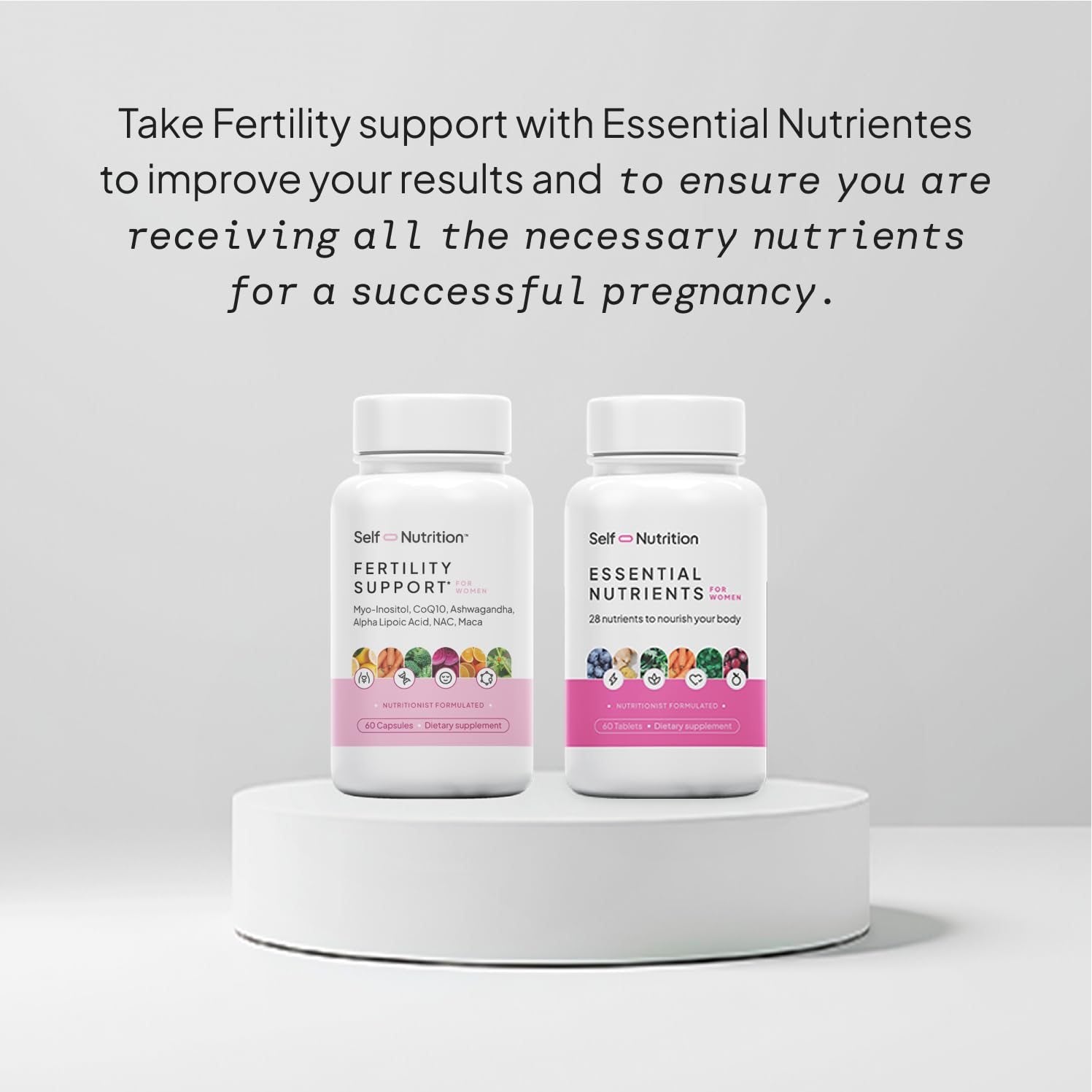 Cápsulas para fertilidad y ovulación de SELF NUTRITION