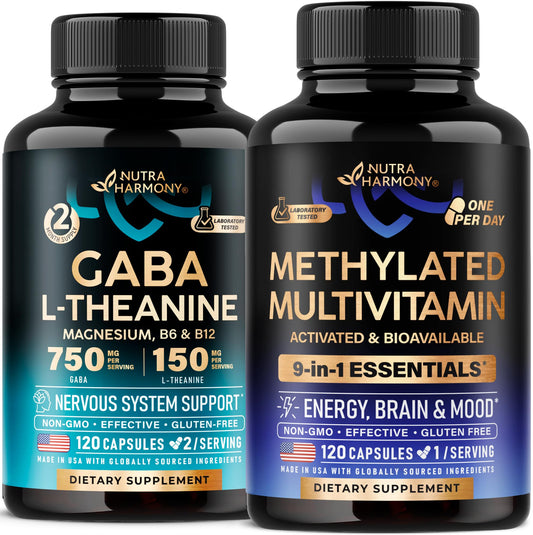 Cápsulas GABA L-Teanina Nutraharmony