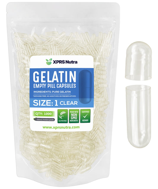 bolsa de cápsulas vacías gelatina XPRS Nutra