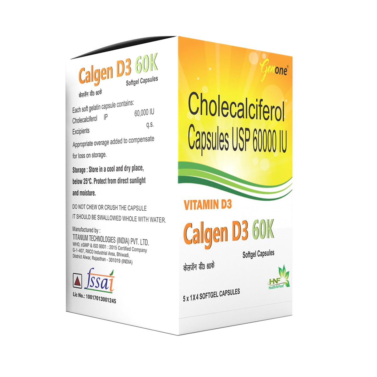 cápsulas genone calgen d3 close up