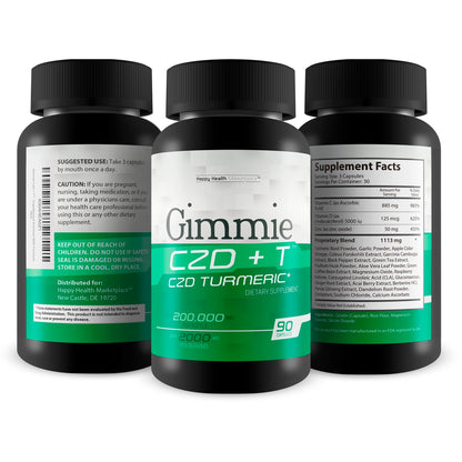 Cápsulas Gimmie CZD + T para apoyo de la salud inmune