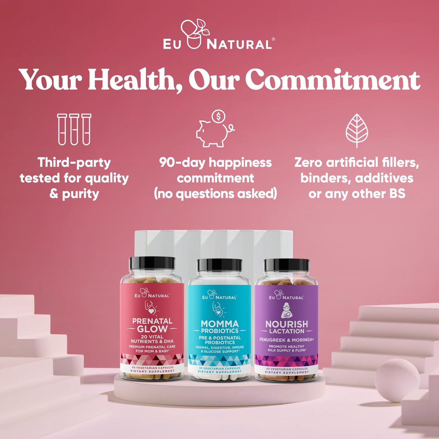 Cápsulas Glow vitaminas para desarrollo fetal