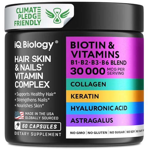 Cápsulas, gomitas y gotas de biotina para belleza integral