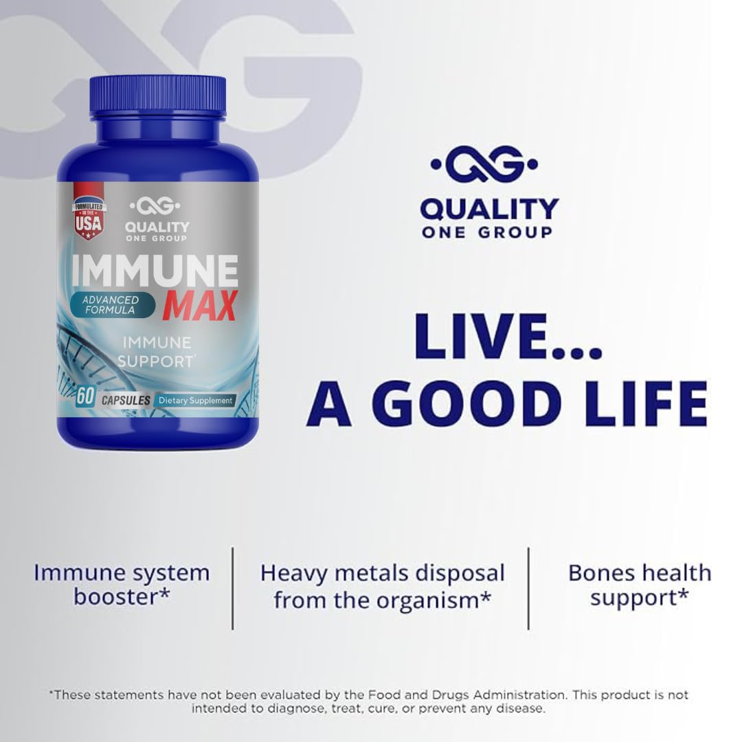 Cápsulas Immune Max suplemento para la salud inmunológica y antioxidante