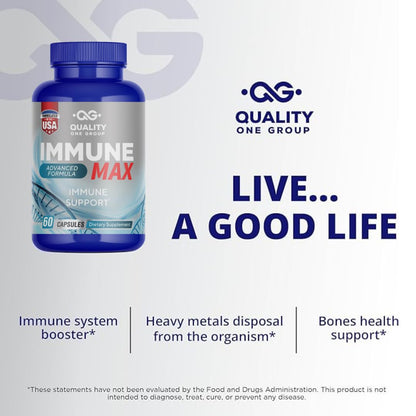 Cápsulas Immune Max suplemento para la salud inmunológica y antioxidante