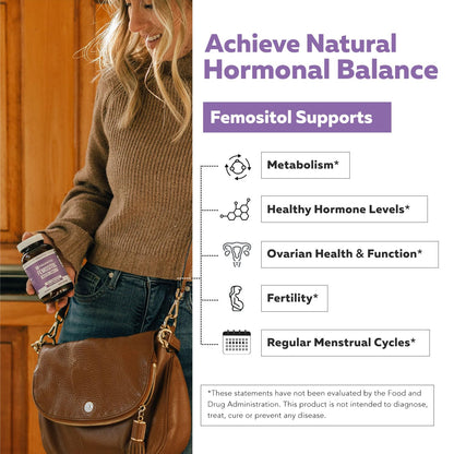 Cápsulas de inositol para salud ovárica y hormonas