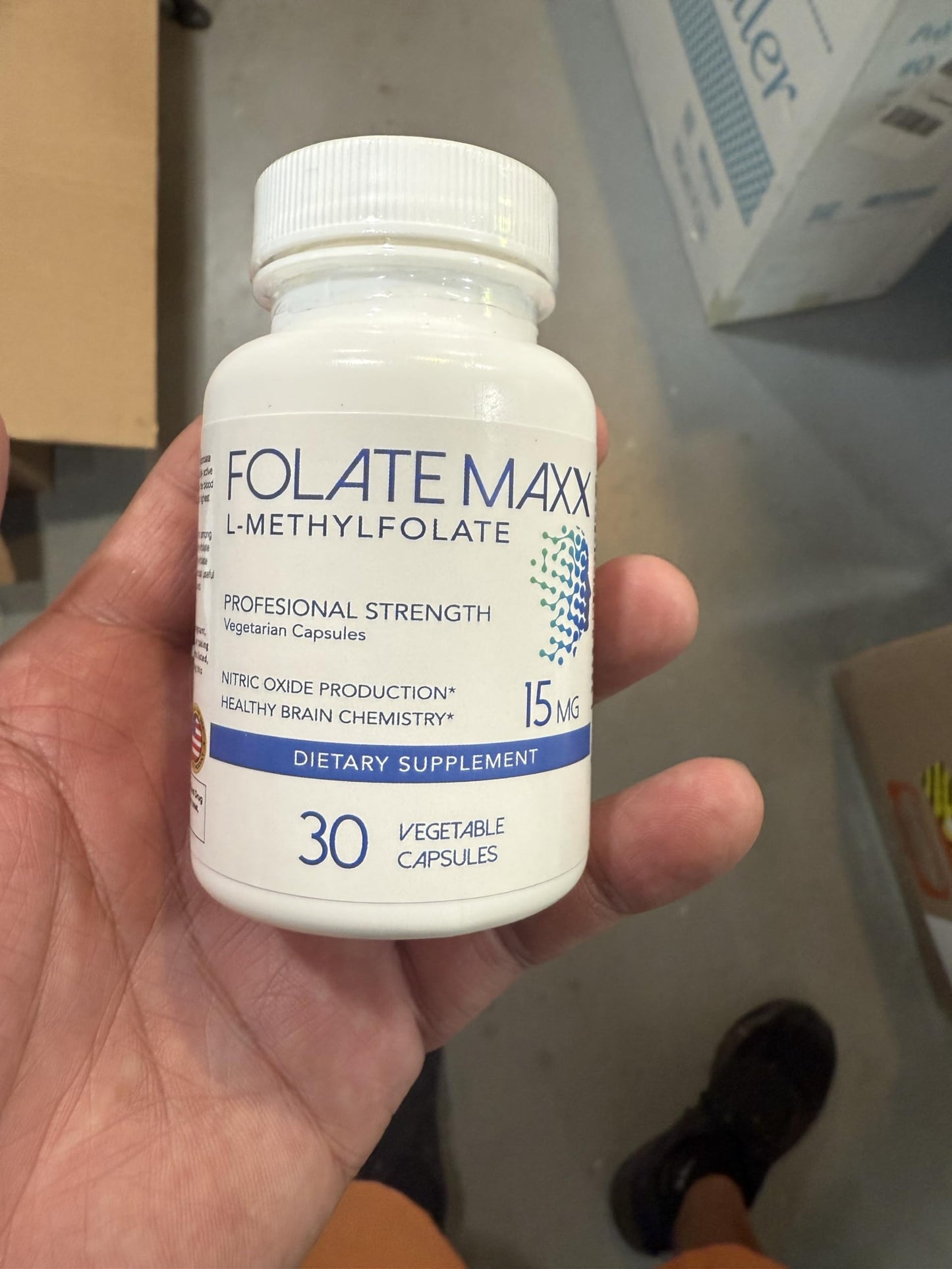 Cápsulas L-Metilfolato 15mg sin ingredientes dañinos