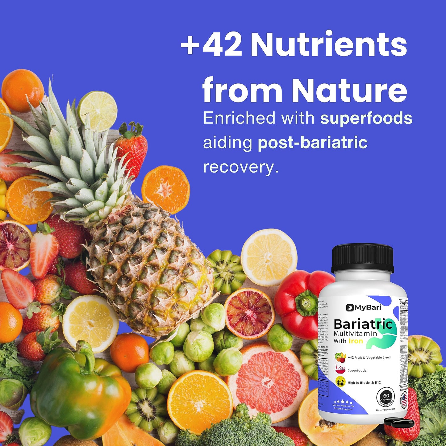 Cápsulas líquidas de multivitaminas bariátricas MyBari