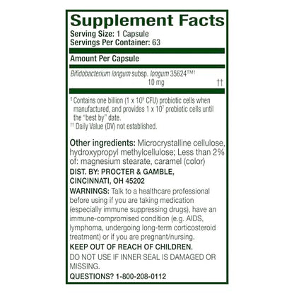 Cápsulas marrón claro de Align fórmula pro de 63 unidades