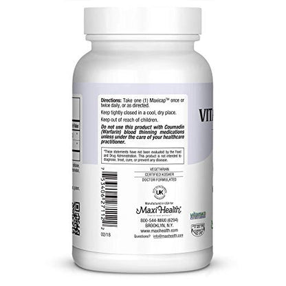 Capsulas Maxi Health Vitamin K-Max vitamina k y pasto de cebada natural
