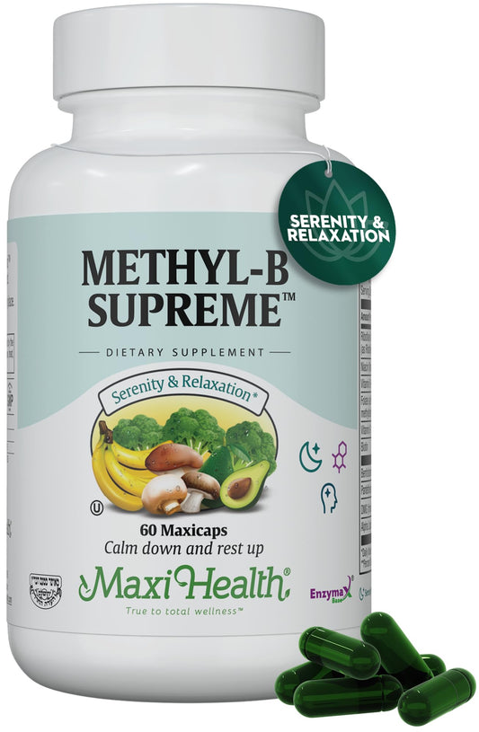 Cápsulas Maxi Methyl B Supreme para relajación y salud nerviosa