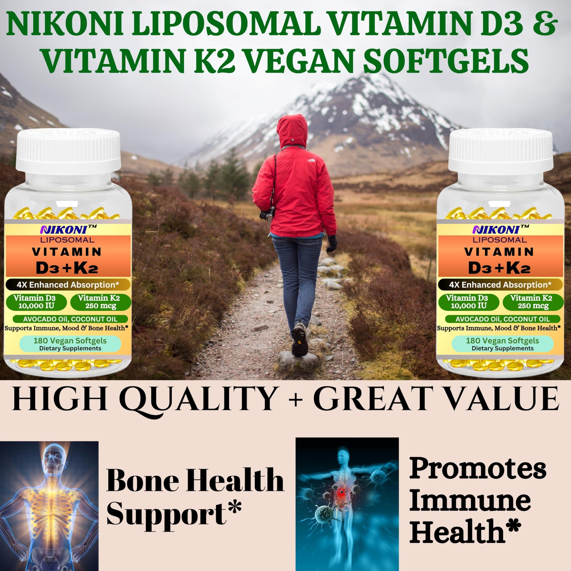 Cápsulas para mejorar absorción de vitaminas D y K