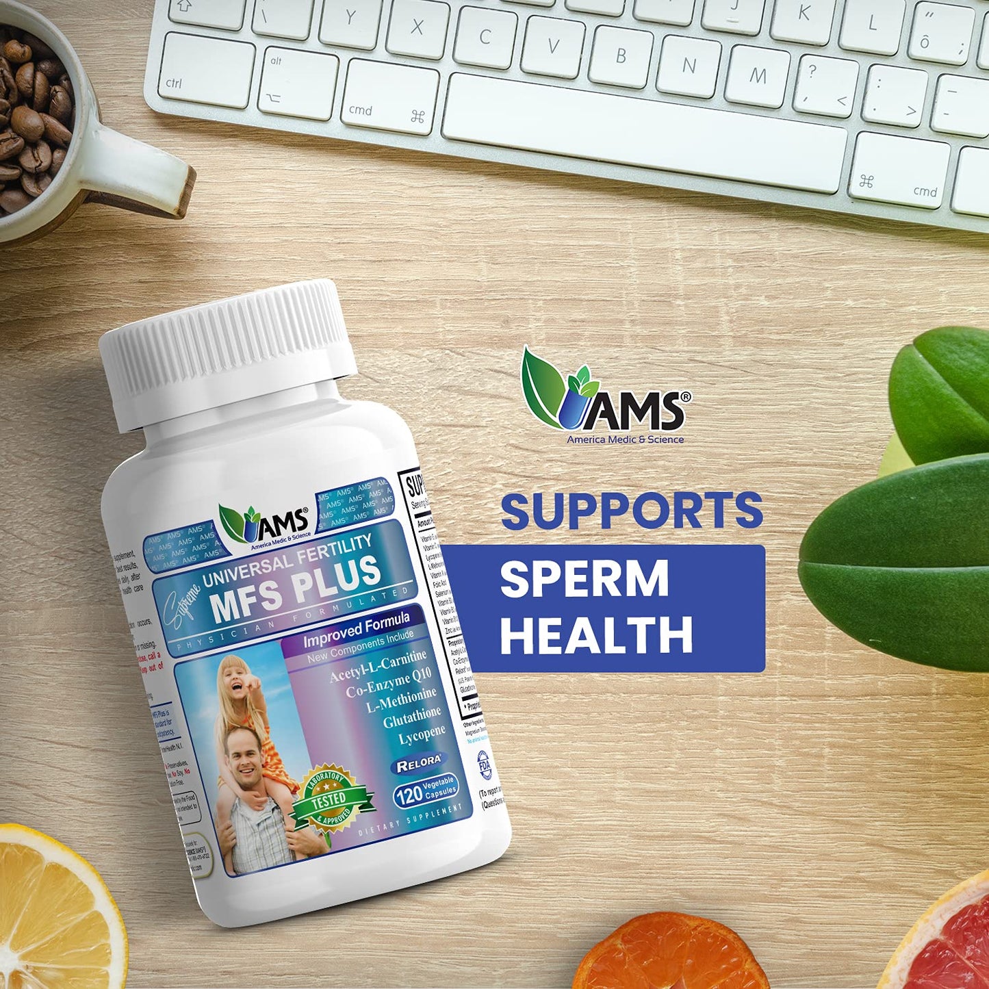  cápsulas MFS Plus nutrición para esperma saludable