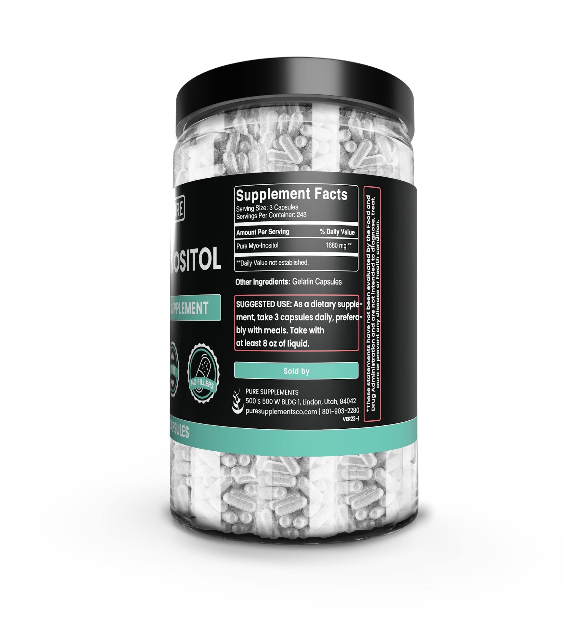 Cápsulas Mio-Inositol Pure Original Ingredients detalle