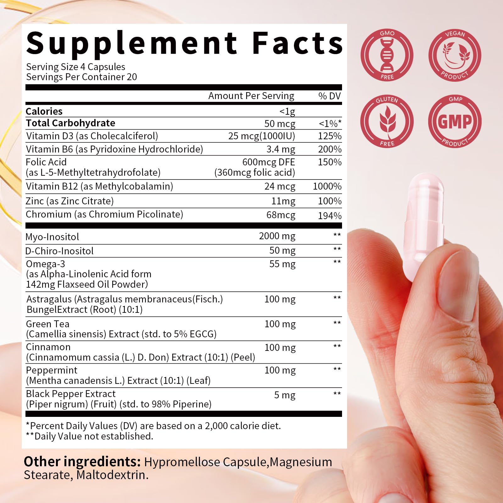 Cápsulas Mulittea para equilibrio hormonal femenino