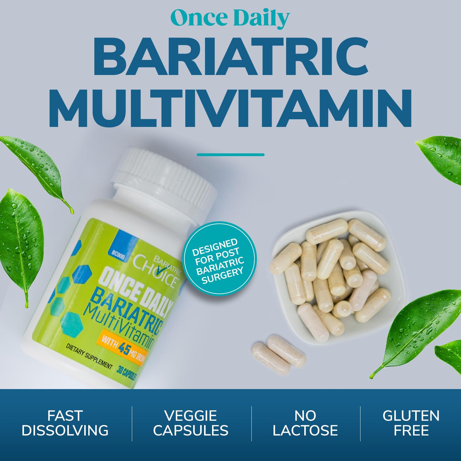 Cápsulas Multivitamina Bariátrica, Diseñado para cirugía bariátrica