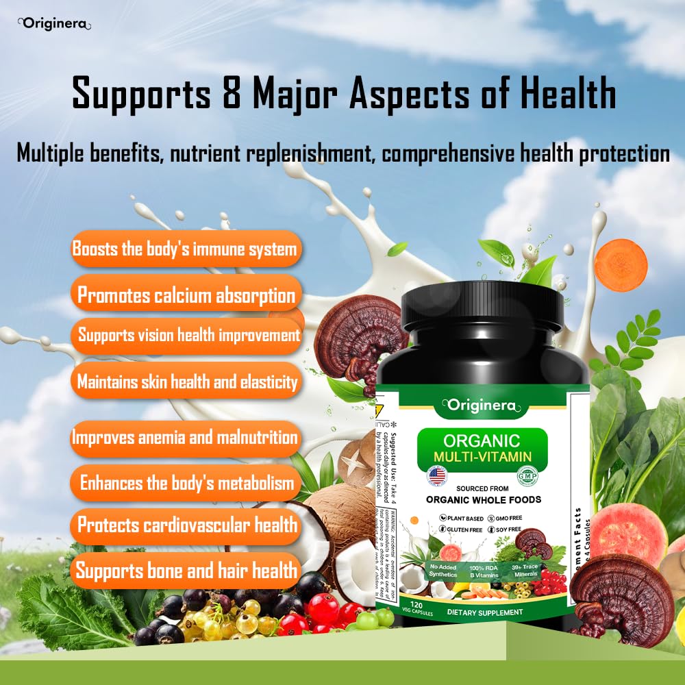 Cápsulas multivitamínicas de alta potencia Originera para la salud integral