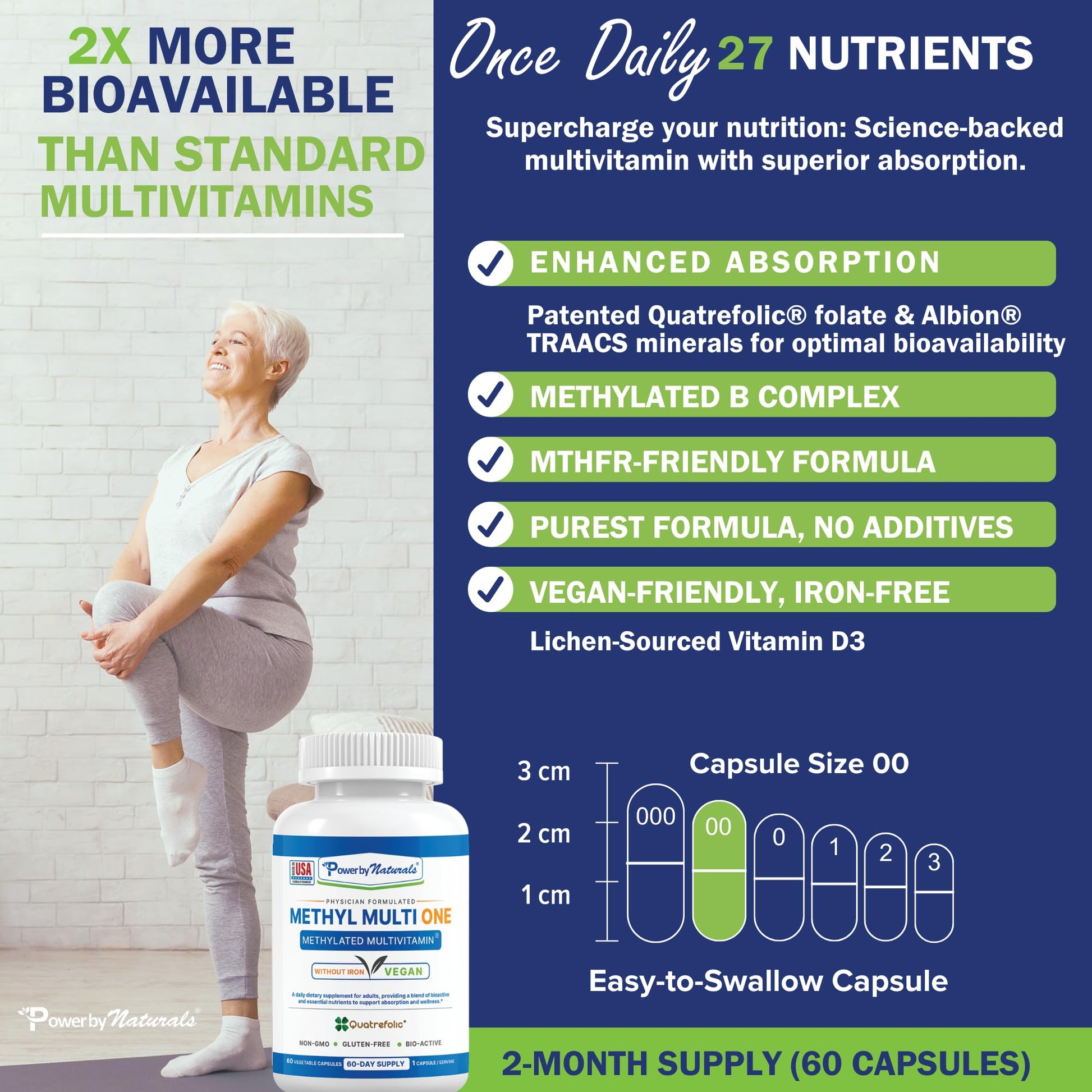 Cápsulas multivitamínicas para energía y bienestar